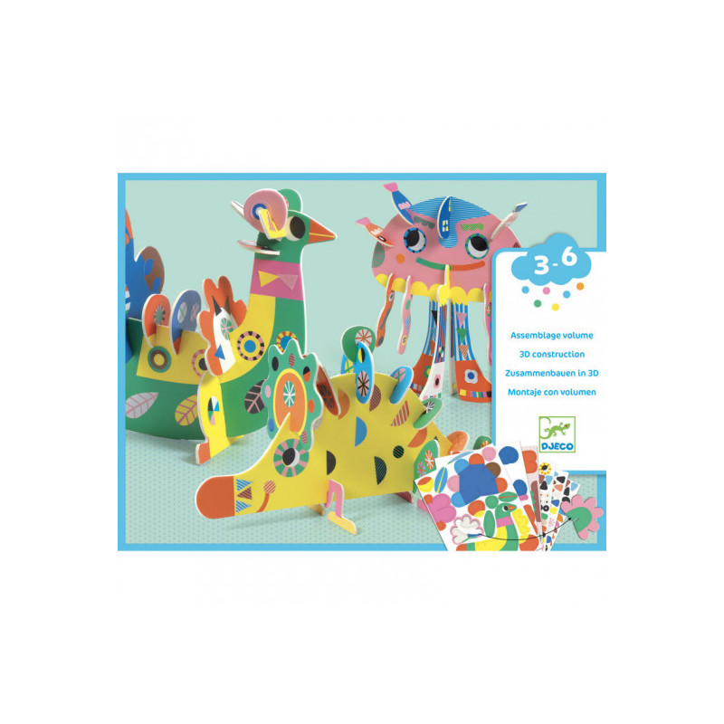 Djeco - Three 3D animals