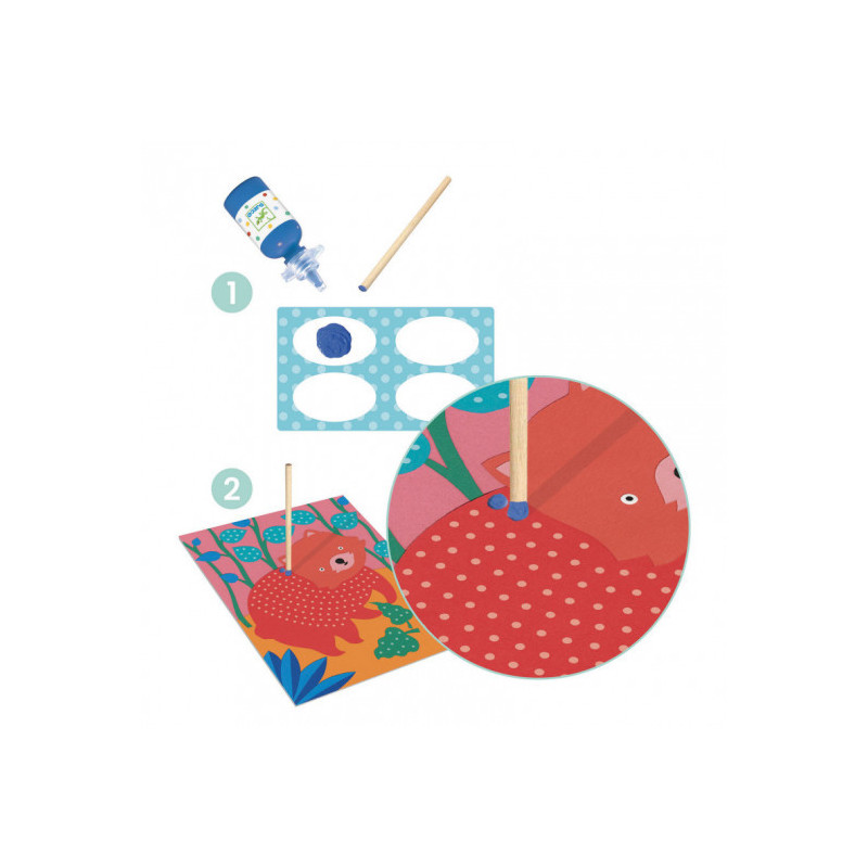 Djeco - Pointillism, stick painting