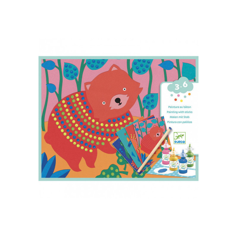 Djeco - Pointillism, stick painting