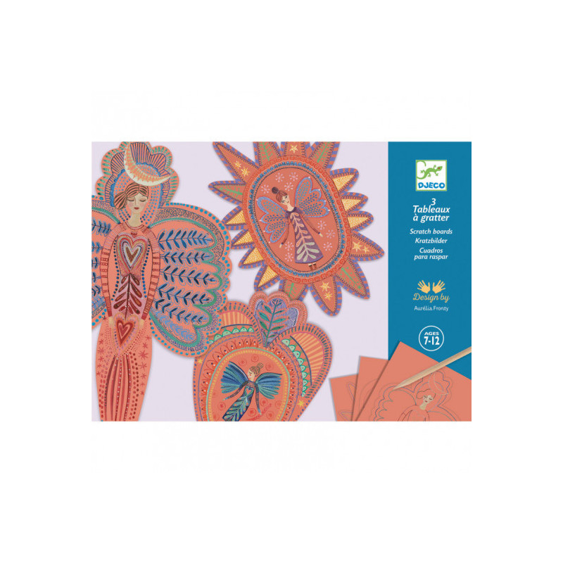 Djeco - Scratch Cards - Angels