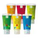 Djeco - 6 finger paint tubes