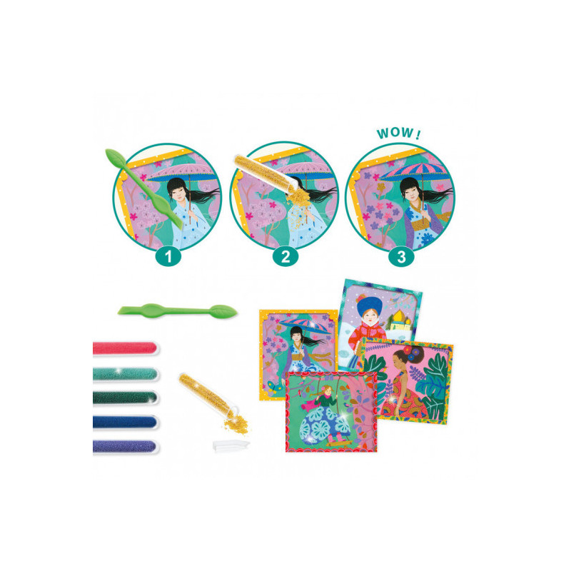 Djeco - Artistic Beads - Around the world