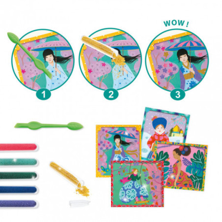 Djeco - Artistic Beads - Around the world