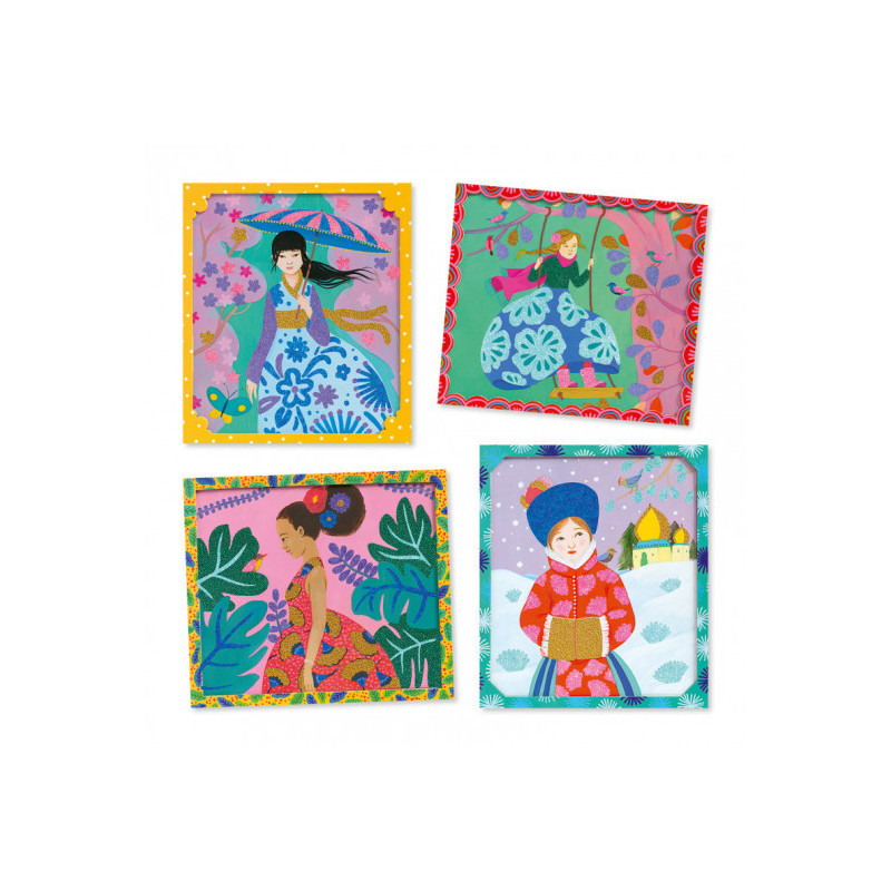 Djeco - Artistic Beads - Around the world