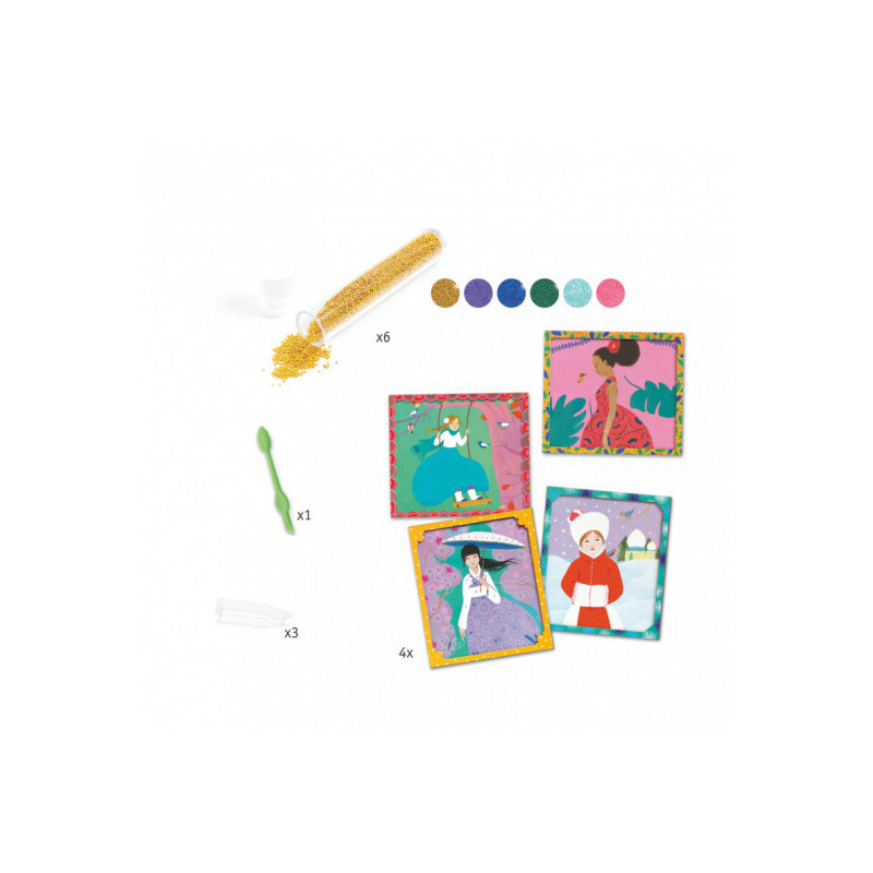 Djeco - Artistic Beads - Around the world