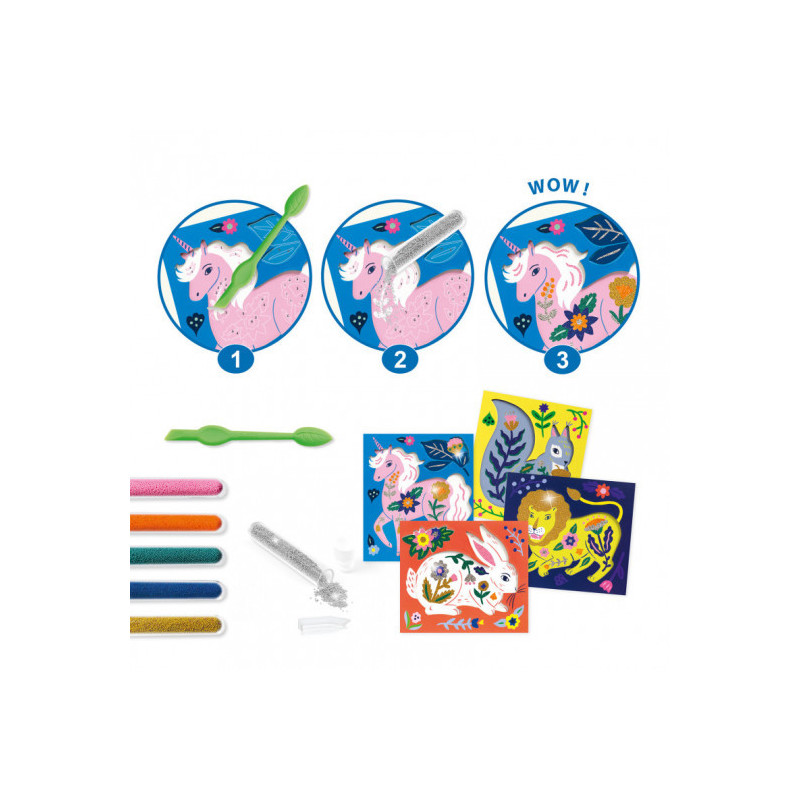 Djeco - Artistic Beads - Flowers and fur