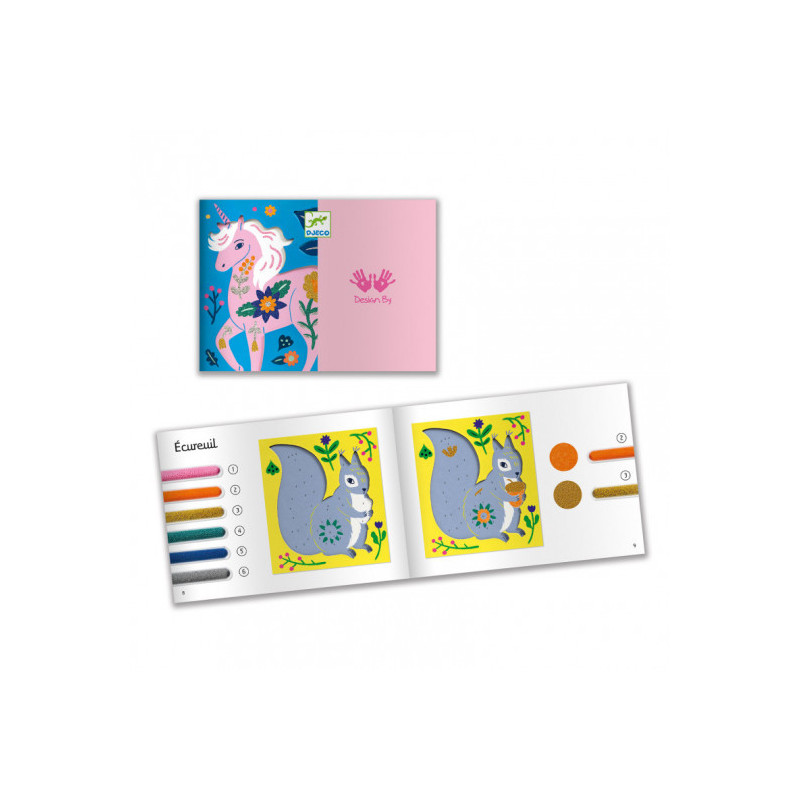 Djeco - Artistic Beads - Flowers and fur