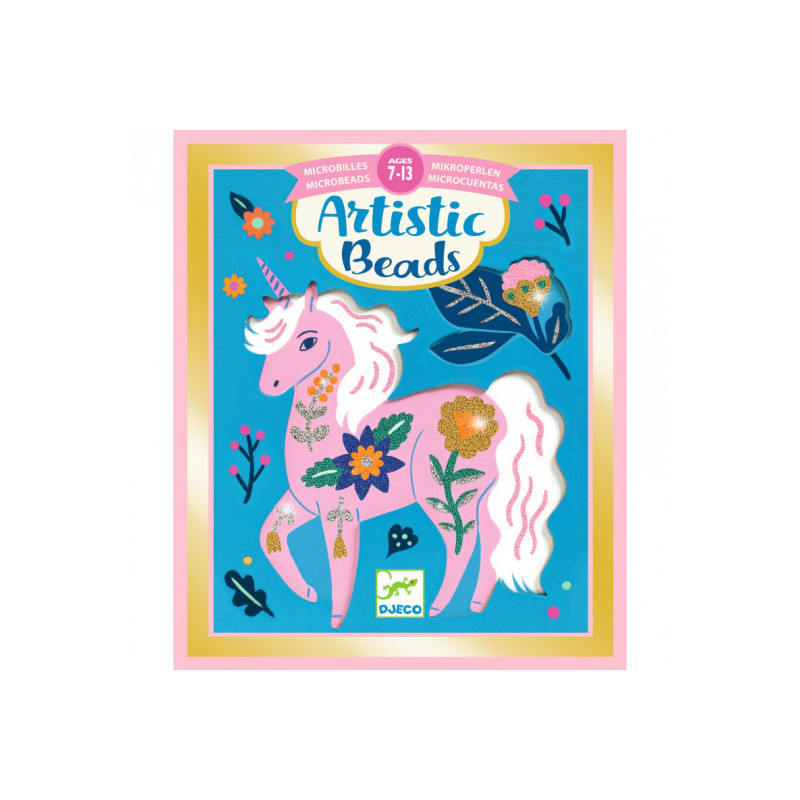 Djeco - Artistic Beads - Flowers and fur