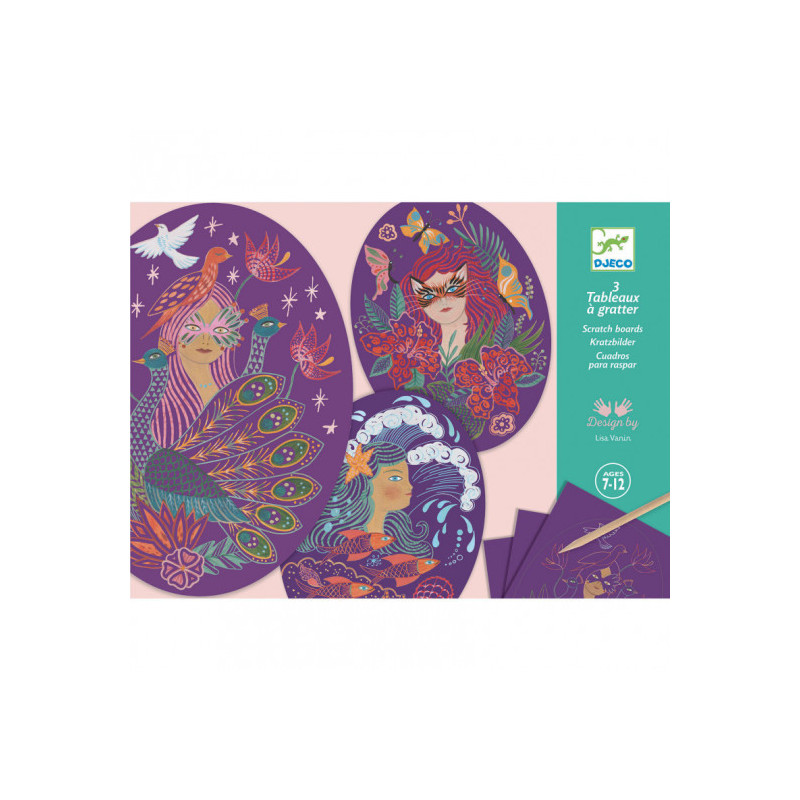 Djeco - Scratch Cards - Nymphs