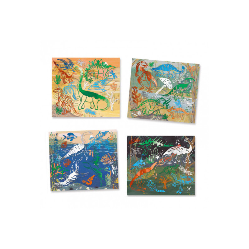 Djeco - Collages - Dinosaurus