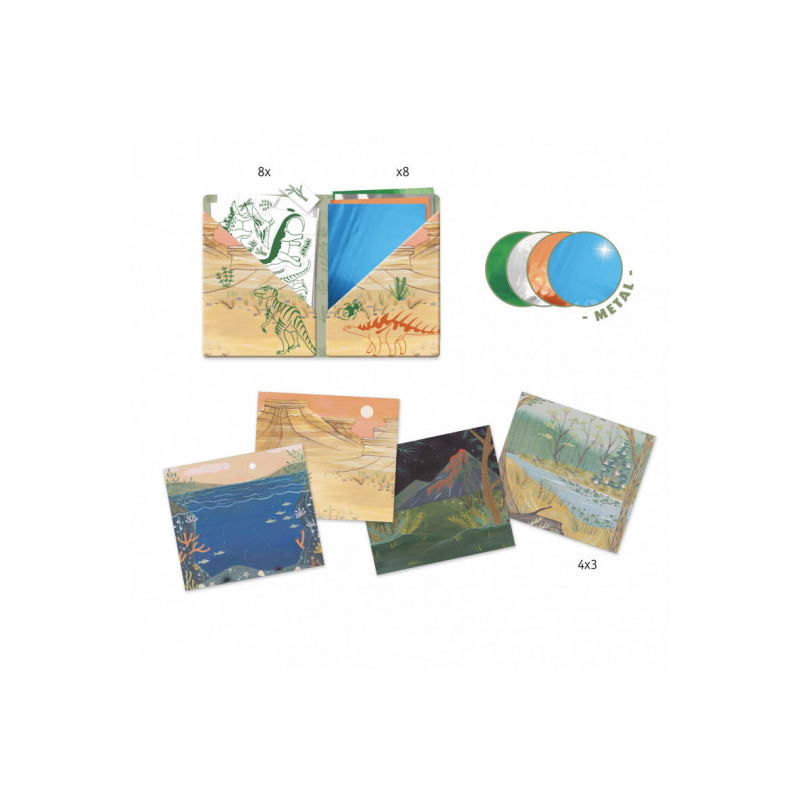 Djeco - Collages - Dinosaurus