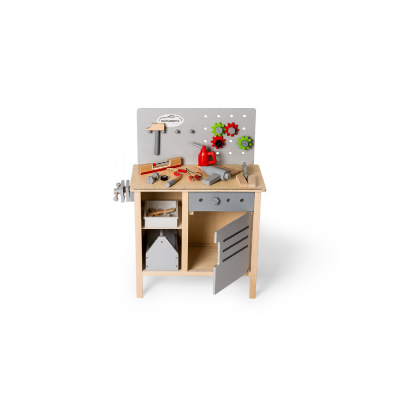 MaMaMeMo - Snickarbänk i trä med tillbehör