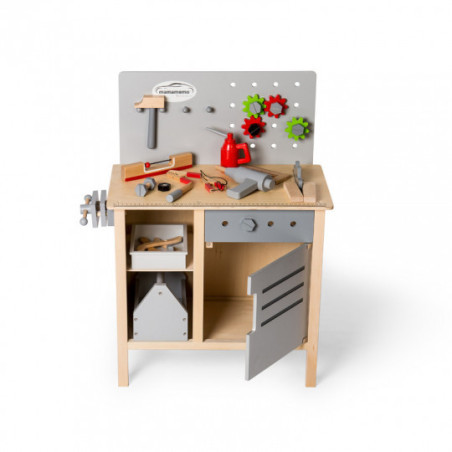 MaMaMeMo - Snickarbänk i trä med tillbehör