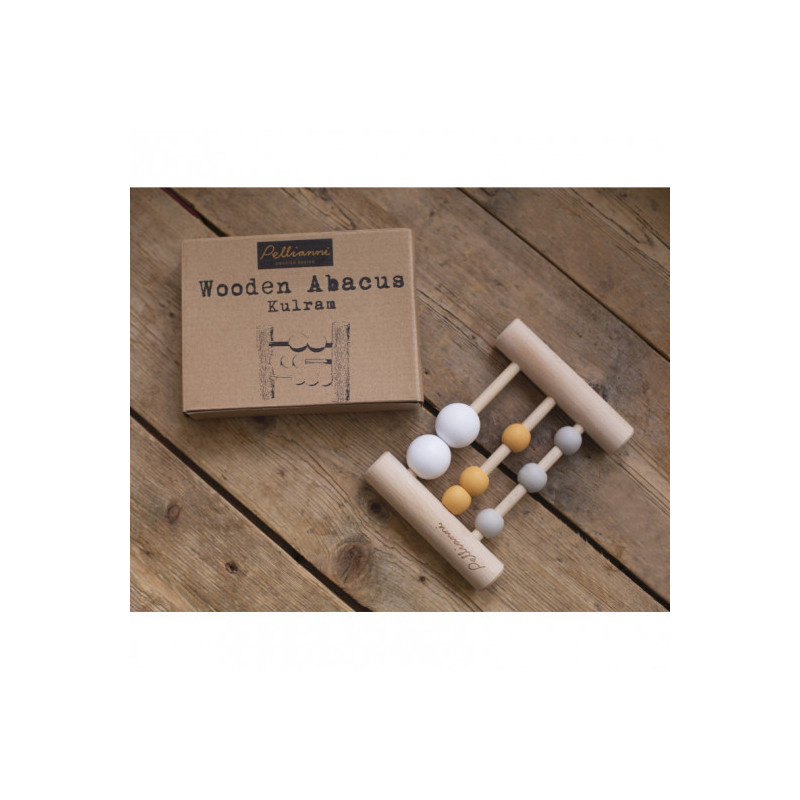Pellianni - Wooden Abacus Mustard