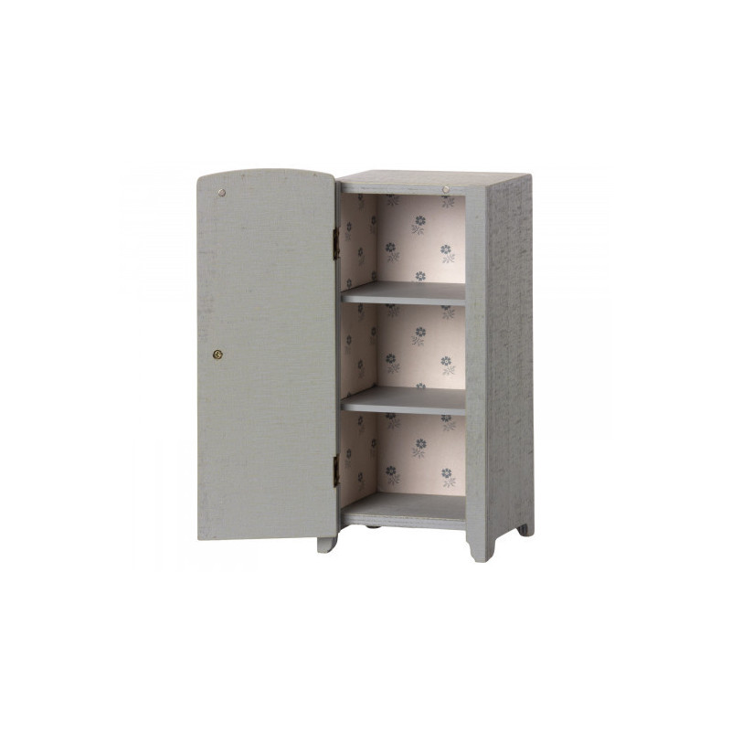 Maileg - Miniature closet, Grå/Mint