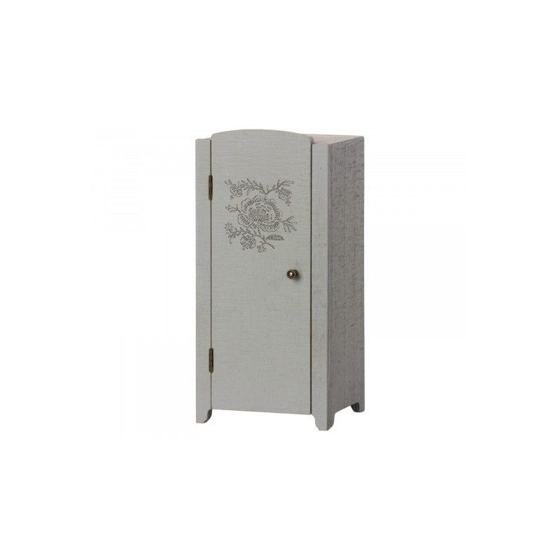 Maileg - Miniature closet, Grå/Mint