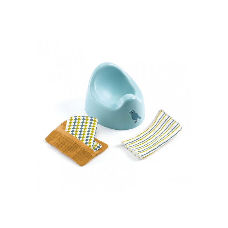 Djeco - Doll Potty & Wipes