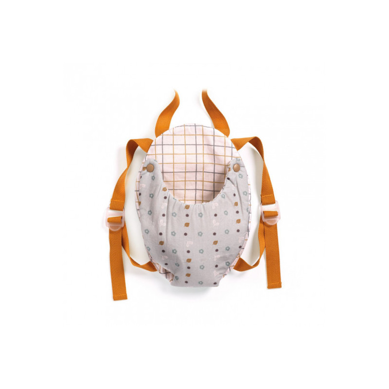 Djeco - Baby Doll Carrier Blue Gray