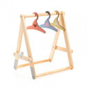 Djeco - Clothes Rack & 3 hangers