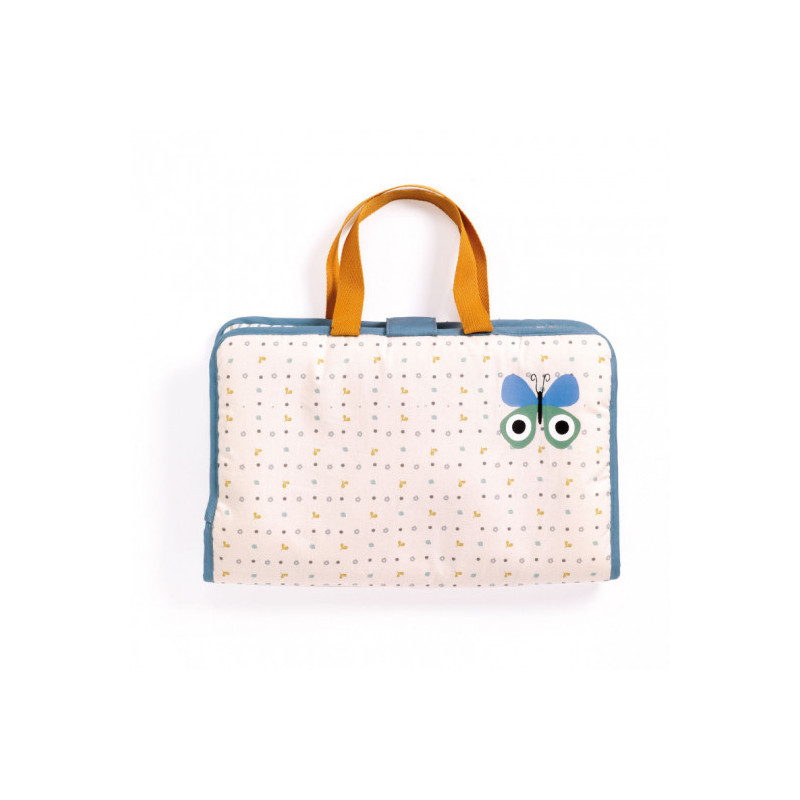 Djeco - Changing bag Blue Fly