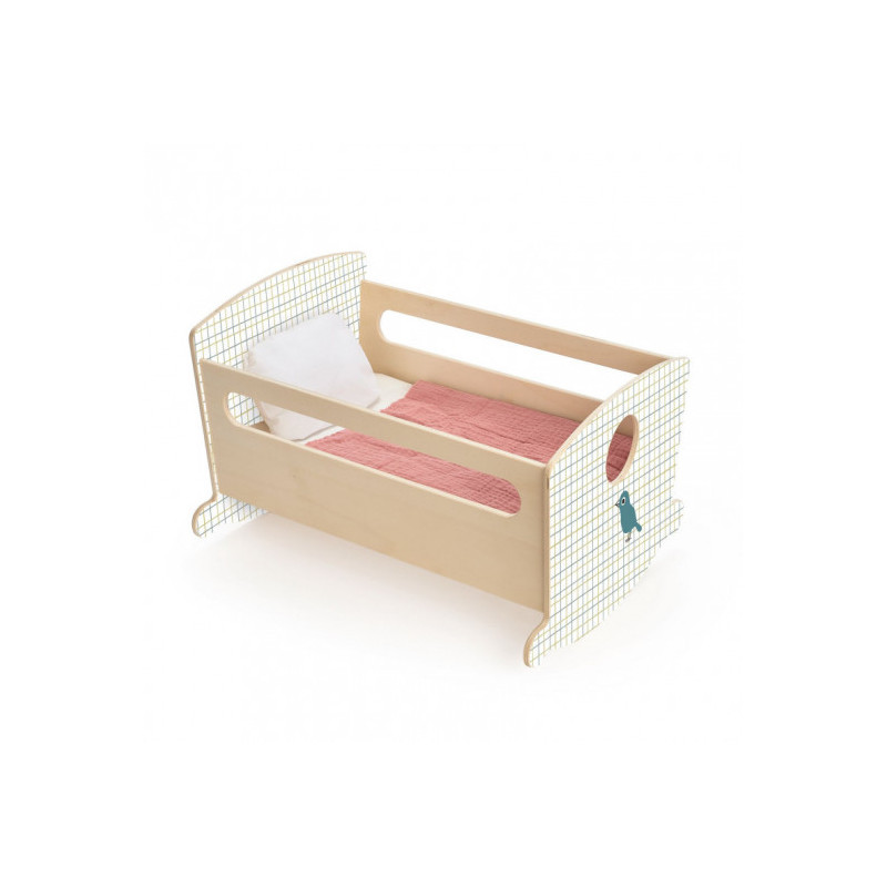 Djeco - Doll Rocking Bed Blue Night