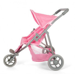 MAMAMEMO -  Jogger tvillingdockvagn, rosa