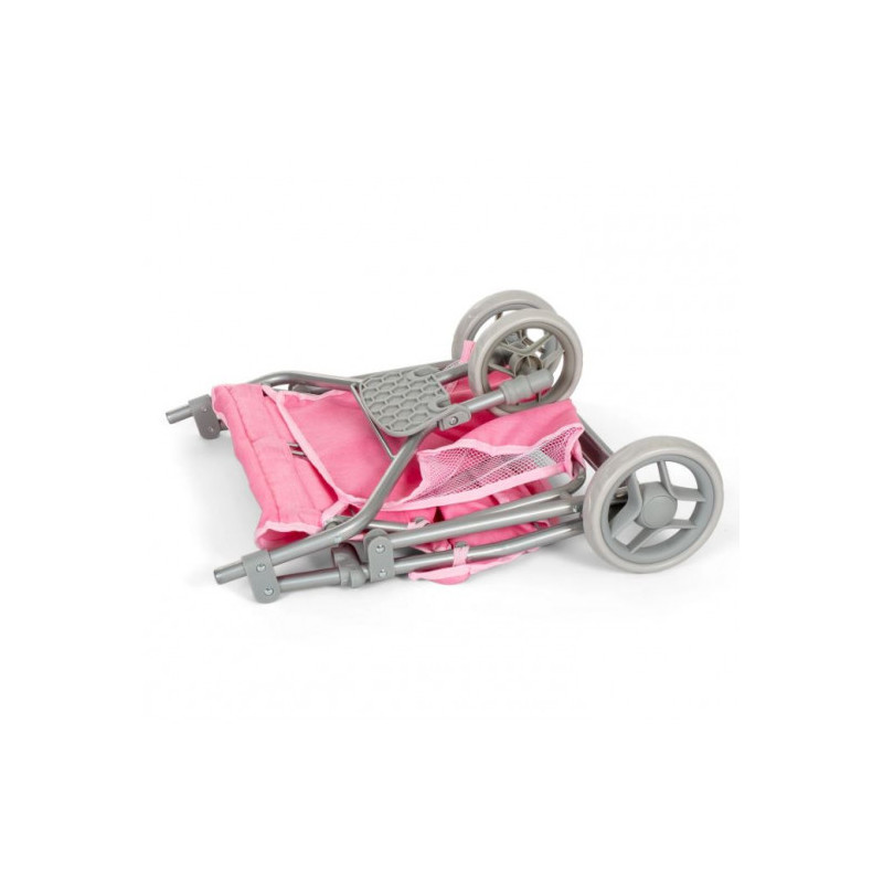 MAMAMEMO -  Jogger tvillingdockvagn, rosa