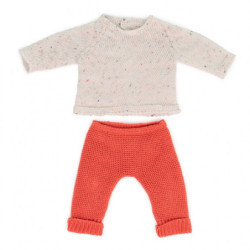 Miniland - Knitted Doll Outfit Sweater & Trousers, 38 cm