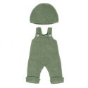 Miniland - Knitted Doll Outfit Overall & Beanie Hat, 38 cm