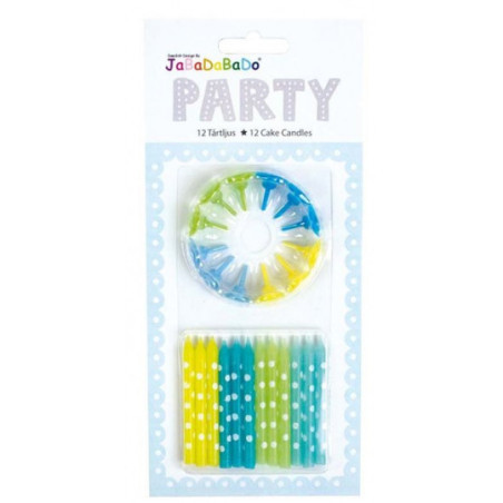 Jabadabado - Tårtljus Blå