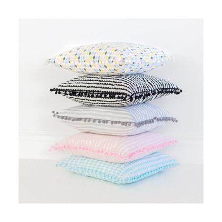 Jabadabado - Kuddfodral, blå med bollfrans