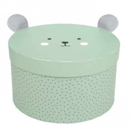 Jabadabado - 2-pack Förvaringsask Teddy, Blå