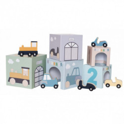 Jabadabado - Stapelkub med fordon 1-5