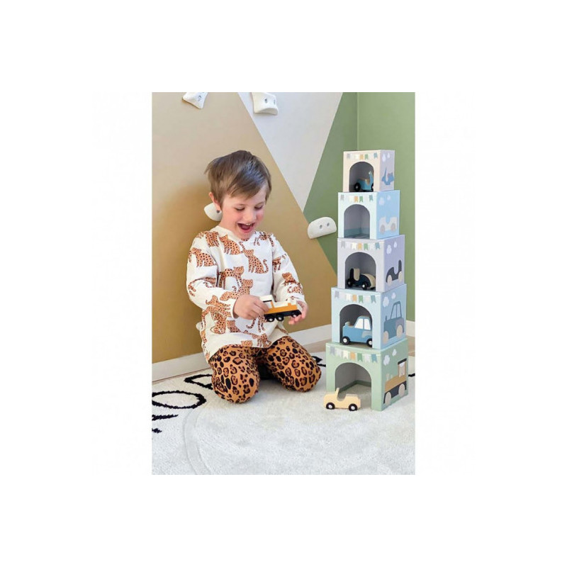 Jabadabado - Stapelkub med fordon 1-5