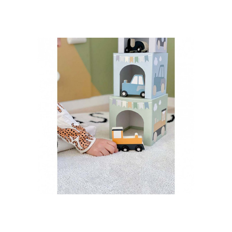 Jabadabado - Stapelkub med fordon 1-5