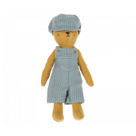 Maileg - Hängselbyxa och keps, Teddy Junior