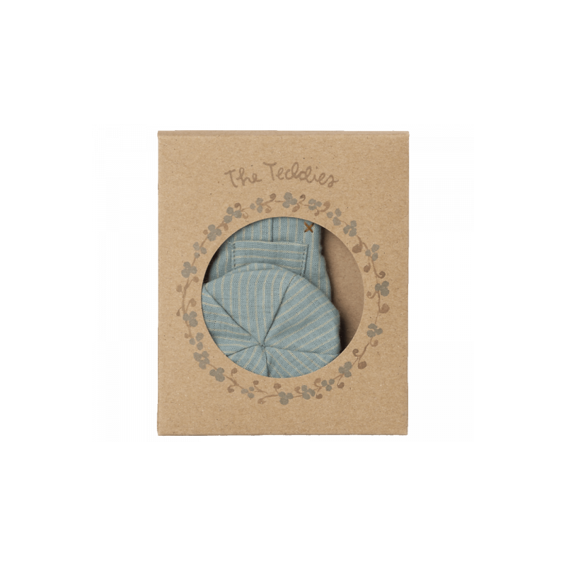 Maileg - Hängselbyxa och keps, Teddy Junior