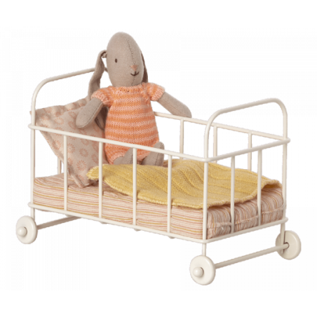 Maileg - Spjälsäng Micro, Rose