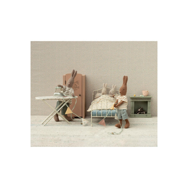 Maileg - Metallsäng Blå, Mini