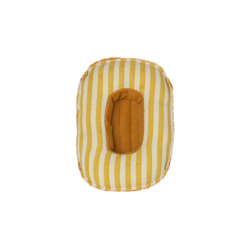 Maileg - Gummibåt gul / vit randig