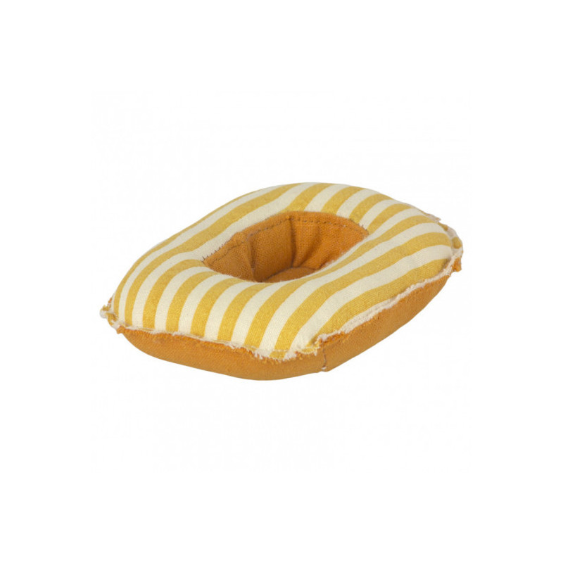 Maileg - Gummibåt gul / vit randig