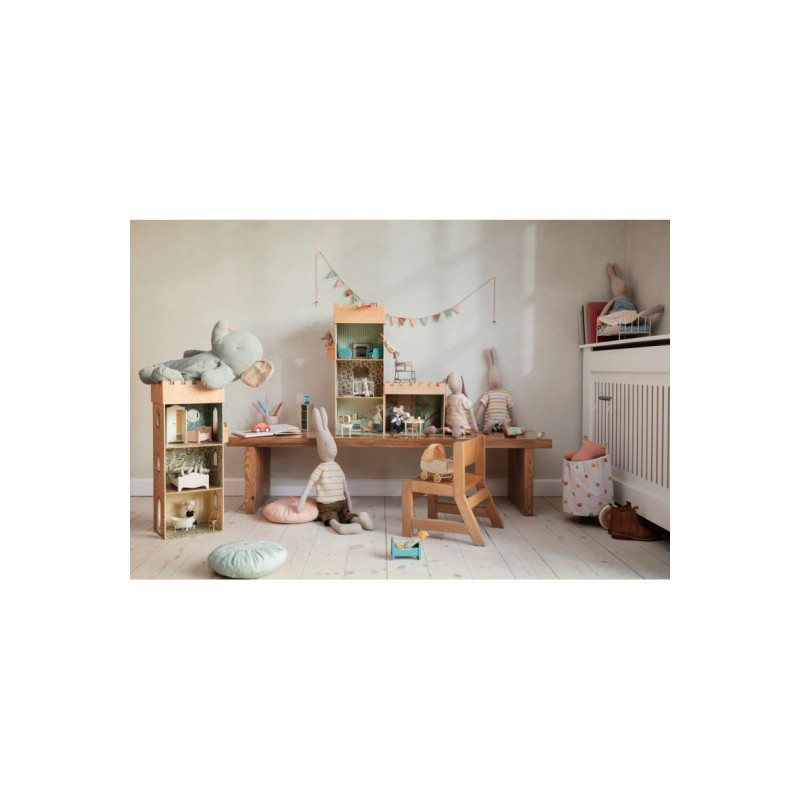 Maileg - Rabbit size 4 , Stickad byxdress