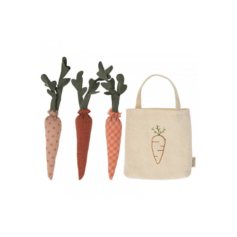 Maileg - Morötter i shoppingpåse