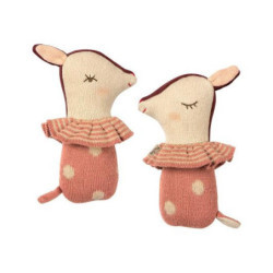 Maileg - Bambi rattle Rose
