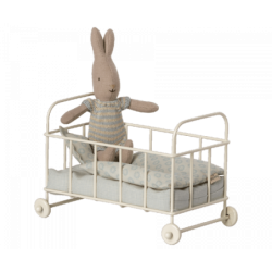 Maileg - Spjälsäng Micro, Blue