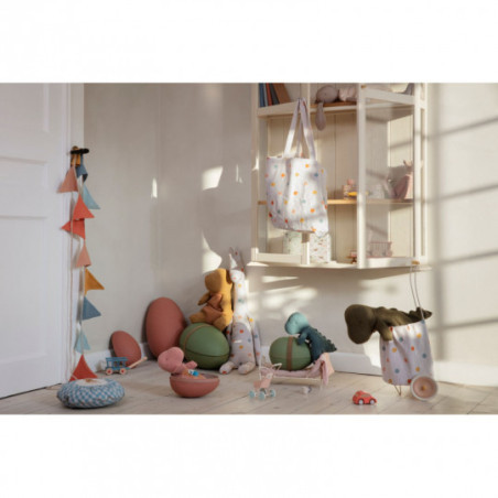 Maileg - Tygväska, Multi dots Large