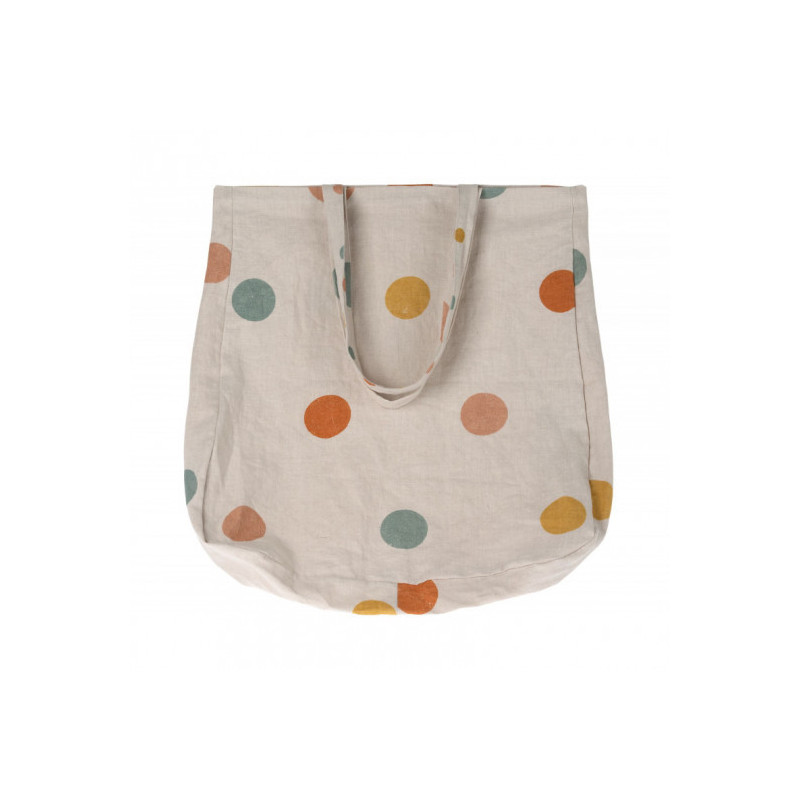 Maileg - Tygväska, Multi dots Large