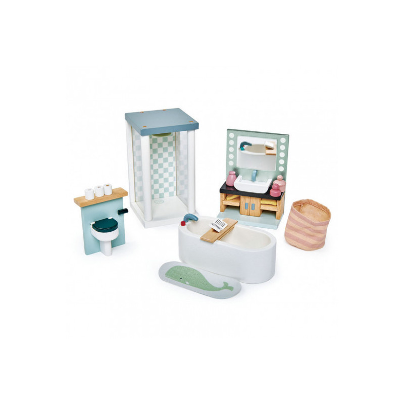 Tender leaf toys - Dockhusmöbler `Badrum´