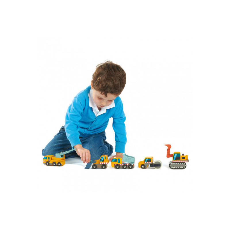 Tender Leaf Toys - Arbetsfordon 5 st
