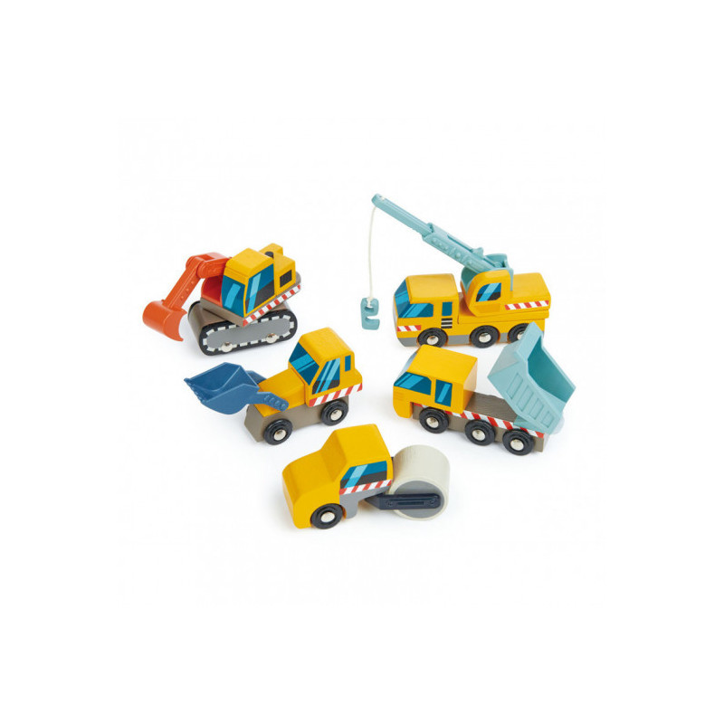 Tender Leaf Toys - Arbetsfordon 5 st